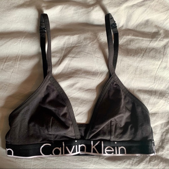Calvin Klein Other - Calvin Klein black logo triangle bra • small